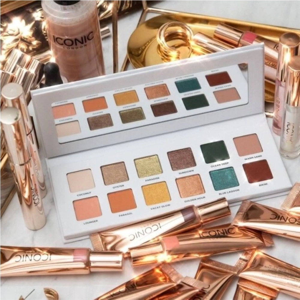 Iconic London Beachside Babe Eyeshadow Palette Matte Metallic New in box